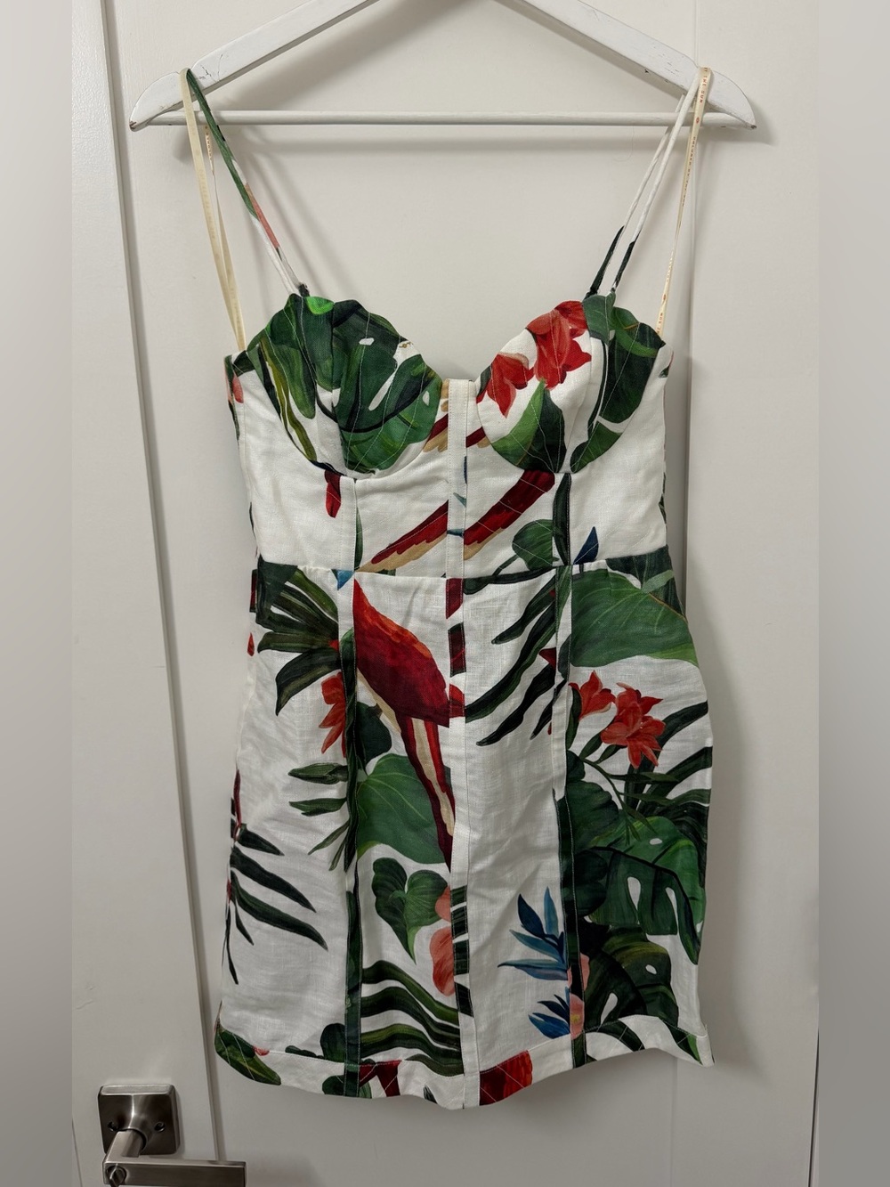 FARM Rio Off-White Midnight Macaw Fiesta Mini Dress - Picture 3 of 8